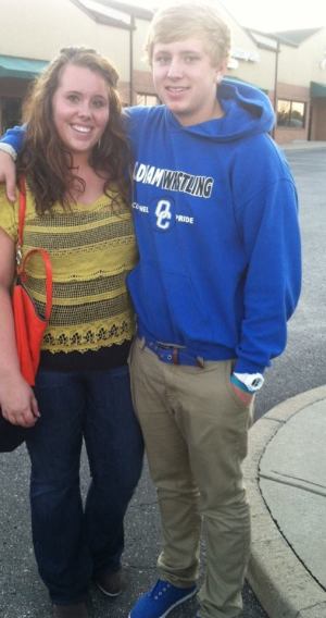 Brook and her brother, Ben, go to dinner after Brook's first week of college at NKU.
