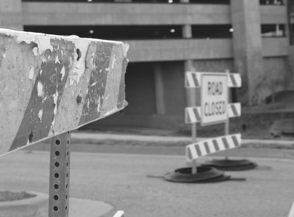 Construction backs up campus drivers