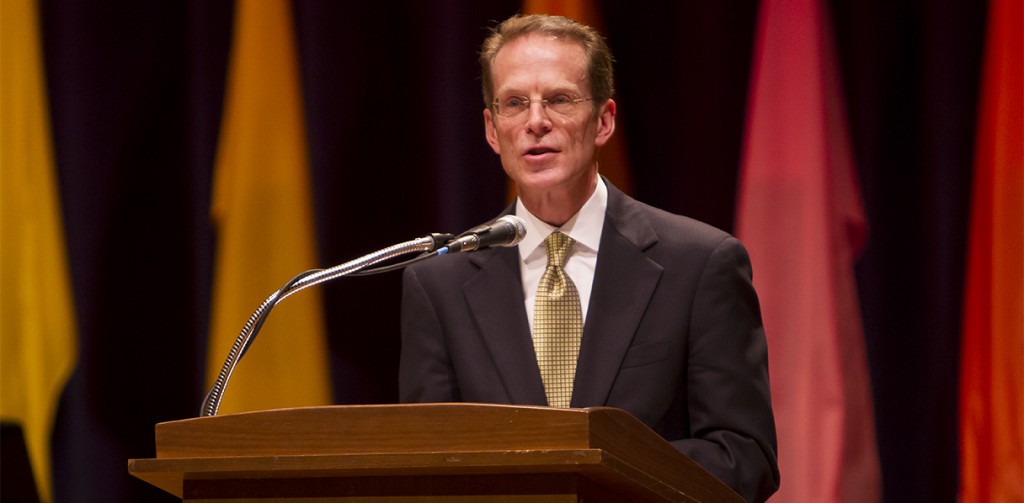 President Mearns at Spring 2013 Convocation