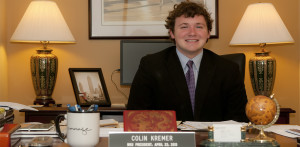 Student took over for president’s seat for a day