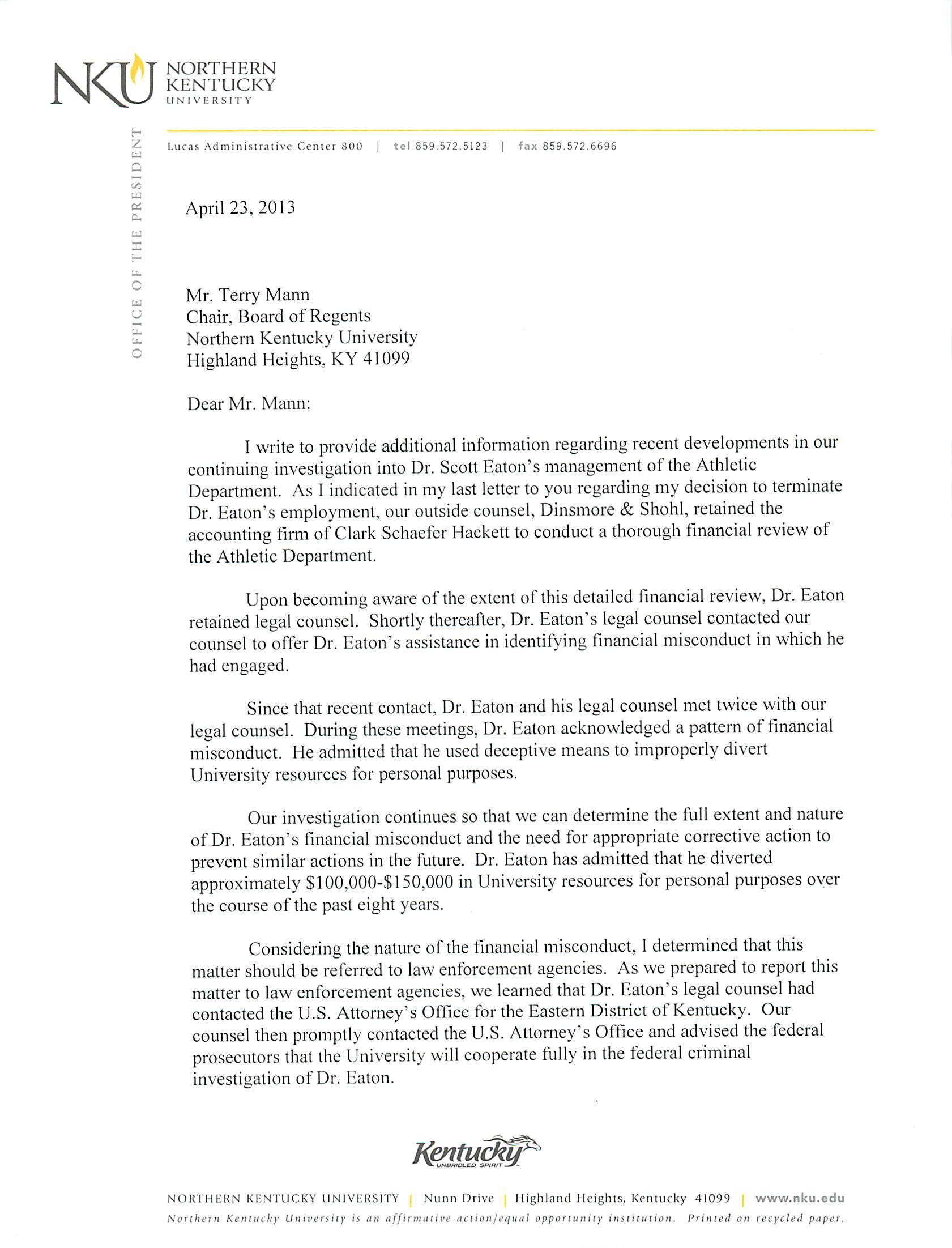 Employment Follow Up Letter from www.thenortherner.com