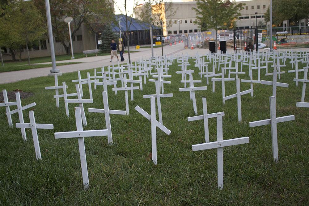 Anti-abortion+signs+removed+from+campus+display