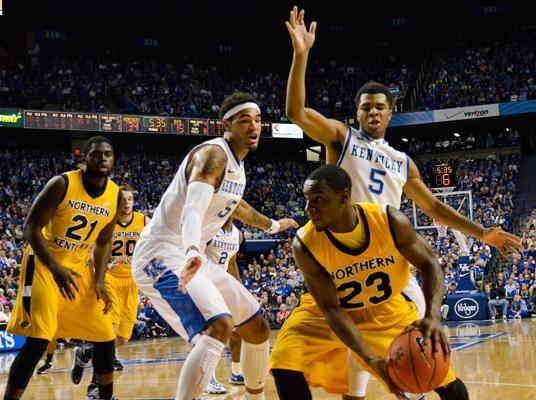 The No. 1 ranked Kentucky Wildcats hosted the Norse on Sunday Nov. 10. NKU fell to UK, 93-63.