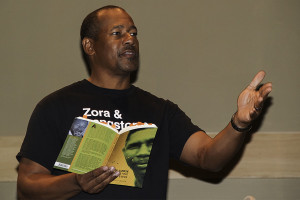 Author Frank X. Walker presented poetry about continuing celebration of the arts on Nov. 6.