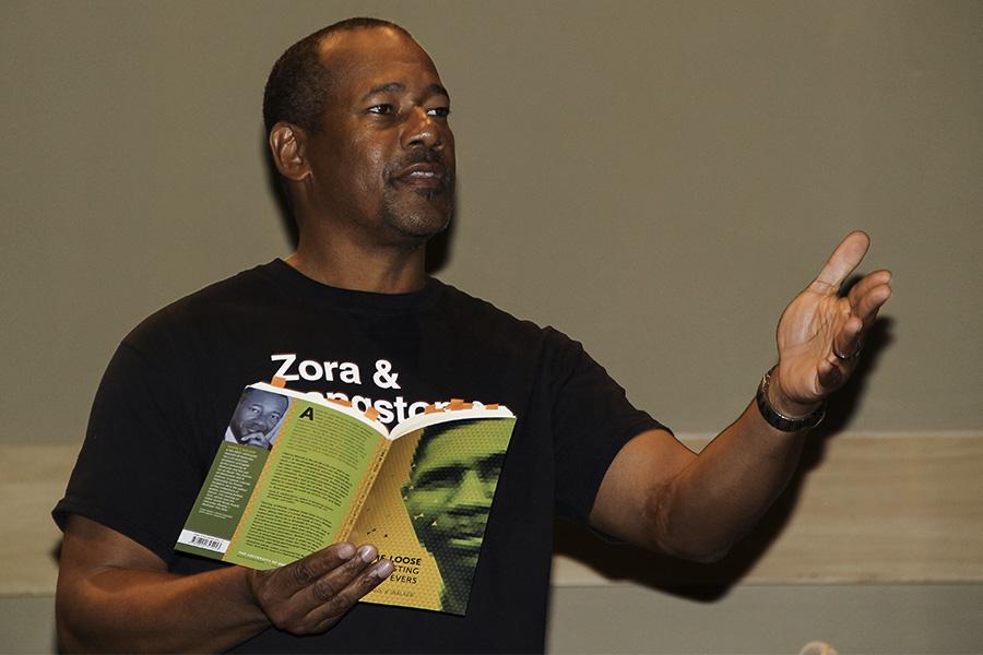 Author Frank X. Walker presented poetry about continuing celebration of the arts on Nov. 6. 