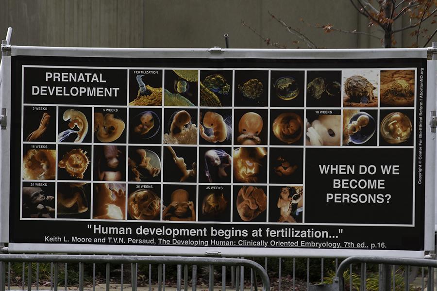 Anti-abortion group aims 'to educate' campus through use of graphic images