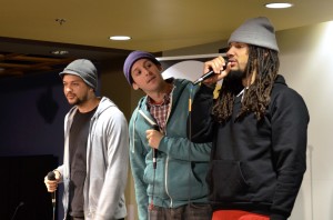 The Mayhem Poets all met at Rutger's University. They now travel all over bringing their rhymes and talent to others.