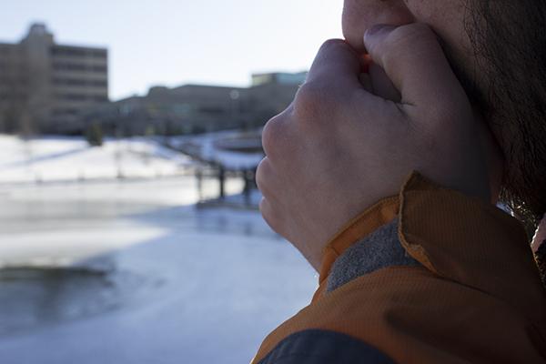 Throughout the polar blast, students found ways to handle the low temperatures on their walks across campus. “I wear a hat all the time,” Alexus Berns, a senior creative writing major, said. “My nose is constantly runny. I can’t feel my face and I feel like I don’t have a nose.”