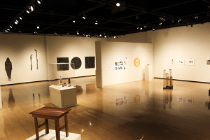 An overview of the main art gallery.