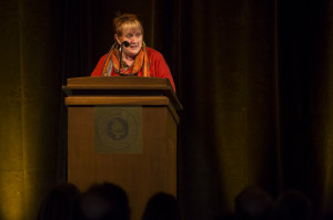 New NKU Provost Sue Ott Rowlands spoke about the upcoming semester and how excited she was to be starting at NKU during the Spring 2014 Convocation. The NKU Spring 2014 Convocation was held in the Student Union Ballroom on Friday, January 10, 2014.