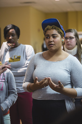 Morgan Bell was one of many students who voiced her concerns about NKU's relationship with the community.
