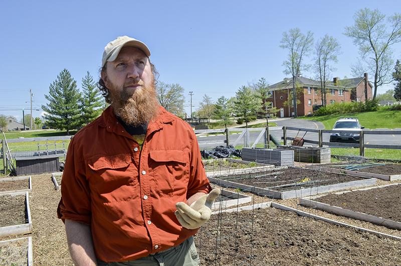 Shannon Bentz at the Ashbury Community garden site