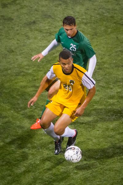 NKU soccer player Kobie Qualah had five shots Saturday in a goalless draw against Valparaiso.