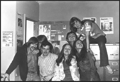 Gary Webb (back row center) along with The Northerner team in 1974.