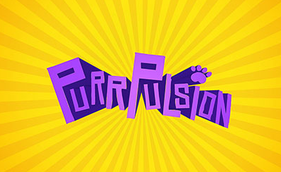 The logo for Purrpulsion, the game that students from the Center for Applied Informatics have created.