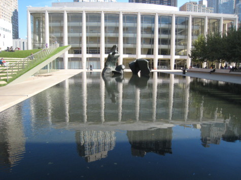 Reflection pools outside of the Lincoln Center in New York City. Goode worked at the Lincoln Center during the early stages of her career.