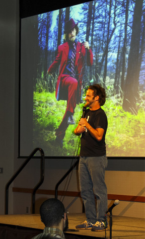 Josh Blue performs his stand up comedy act in SU Ballroom.