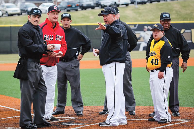 Baseball coach celebrates anniversary with NKU