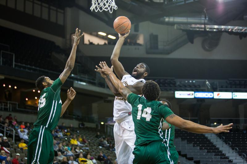 NKU center Jalen Billups had 31 points Saturday in NKUs victory over Ohio Northern in exhibition action at the BB&T Arena.