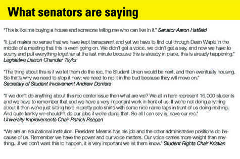 What Senators are saying