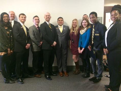 The NKU Student Government Association at the Capitol building.