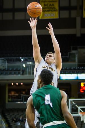 NKU guard Tayler Persons recorded his first collegiate career double-double (16 points and a career-high 11 rebounds) in todays win over Stetson. NKU defeated Stetson 82-57 on Saturday, Feb. 14, 2015 at The Bank of Kentucky Center
