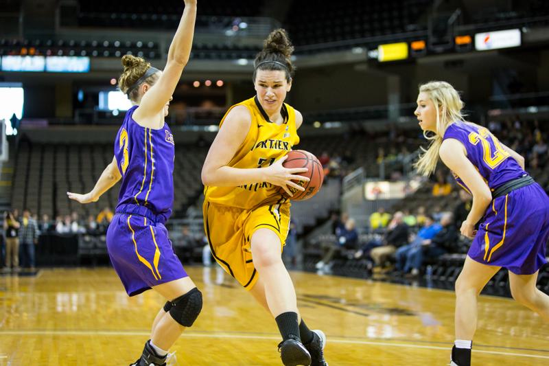 NKU forward Melody Doss scores game high 25 points in NKUs victory over Lipscomb. NKU defeated Lipscomb 64-57 at The Bank of Kentucky Center on Saturday, Feb. 7, 2015.