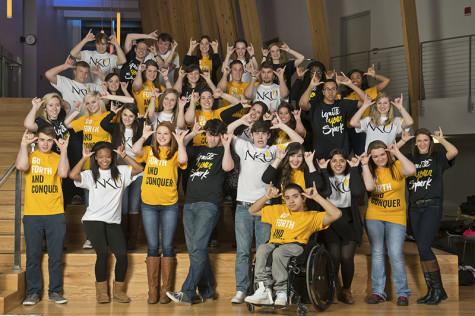 Student orientation leaders posing for a group photo at the last Northern Exposure. This year, freshmen orientation will last three days rather than two as it has in the past.