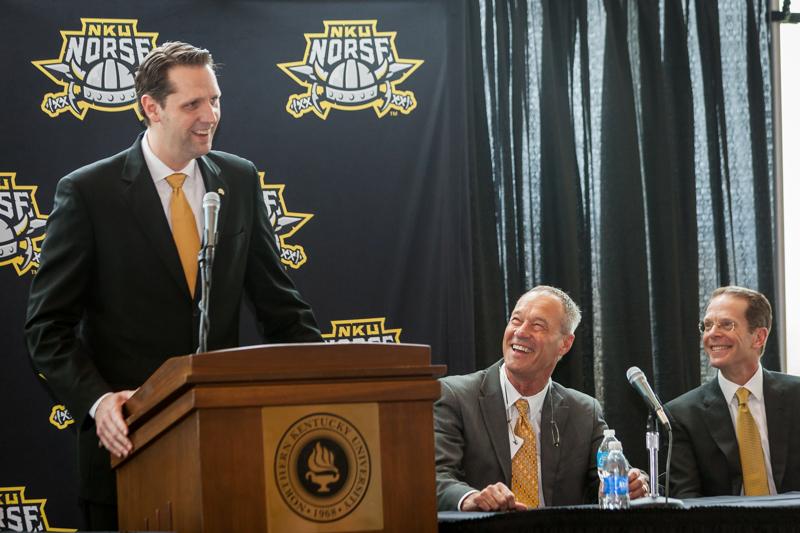 John Brannen is announced as NKU mens basketball head coach, April 8, 2015.