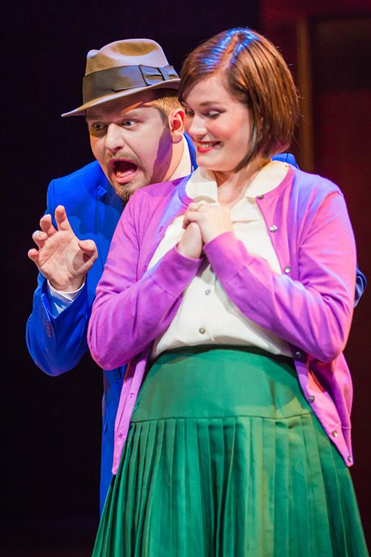 Connor Moulton and Victoria Hawley in 'Encore, Encore' The show will run until April 25.