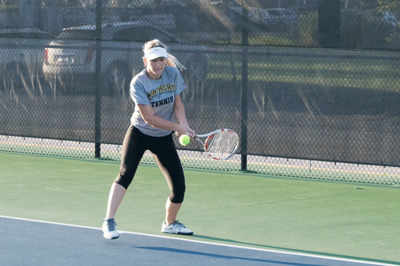 Danielle Donahue was the champion of flight four Saturday at the Greater Cincinnati Collegiate Invitational tennis tournament in Mason, Ohio.