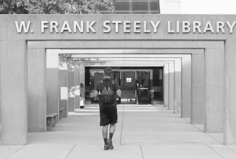 Steely Library BW
