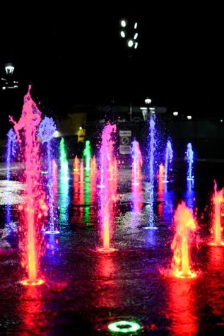 Fountains at Washington Park lit up the festival. MidPoint Music Festival took place in Cincinnati.