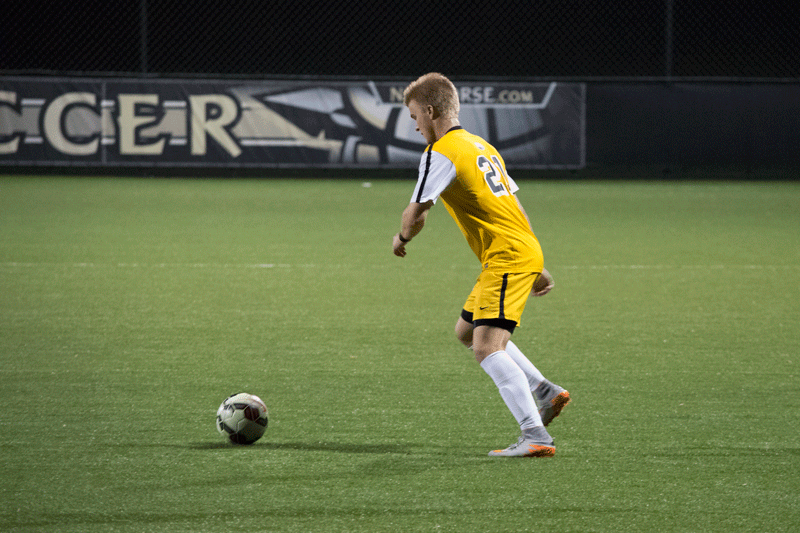 Ronald Moss led the Norse with three shots Tuesday in a 4-0 loss to Evansville.