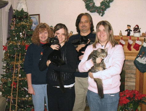 The Butler family: Linda, Brittany, Jeff and Whitney