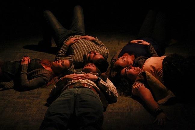 The opening scene of "Circle, Mirror, Transformation". The show is student run and produced.