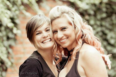 Katie and Bonnie Meyer married in New York City in a private ceremony. The couple came home to their friends and family for the reception.