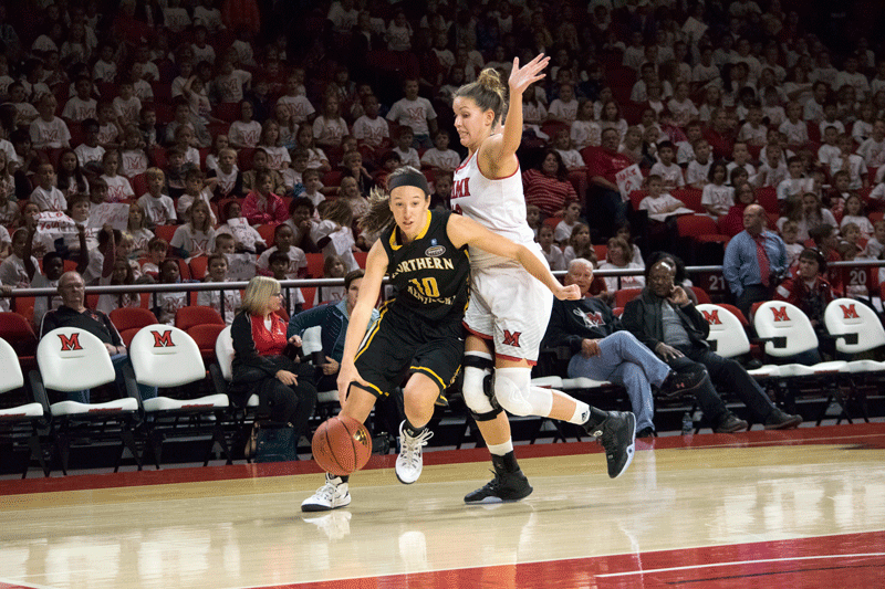 Christine Roush joined the 1,000-point club Saturday in NKUs win over Marquette.