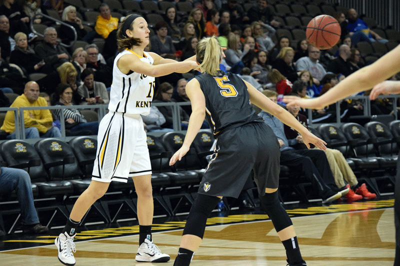 Christine Roush (10) had 16 points Saturday in NKU's loss at Wright State.