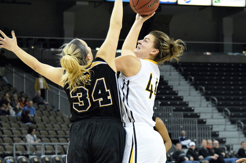 Molly Franson (44) has made 77.8 percent of her free throw attempts this season.