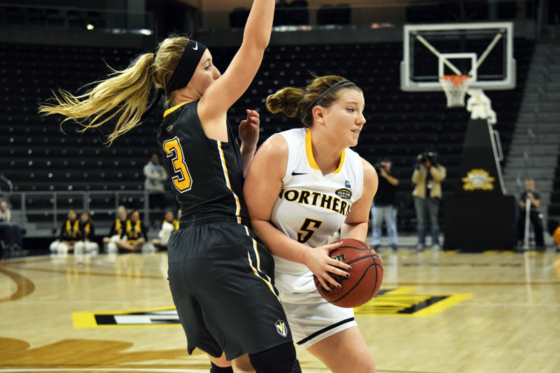 Rianna Gayheart (5) had 11 points and 5 assists Saturday in NKU's 66-65 loss at Detroit.