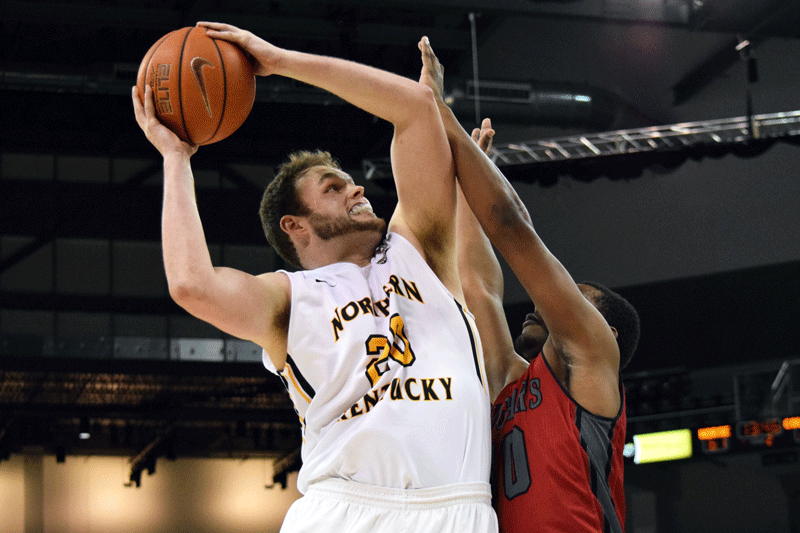 Jake Giesler (20) scored 5 points Wednesday in NKU's win over IU Kokomo.