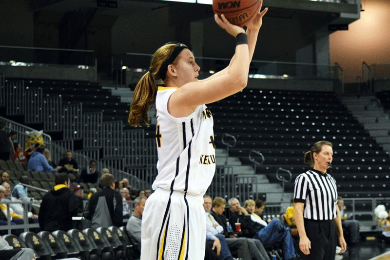 Molly Glick (24) scored 10 points Thursday in NKU's win over Oakland.