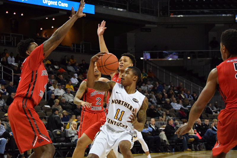 Lavone Holland (11) scored a career-high 19 points Monday in NKU's loss to Milwaukee.