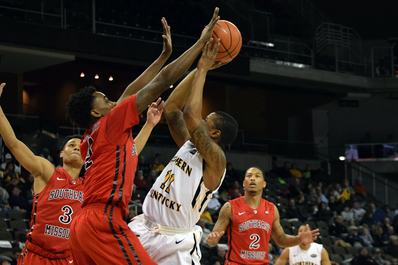 Lavone Holland II (11) had 10 points Sunday in NKU's loss to Valparaiso.