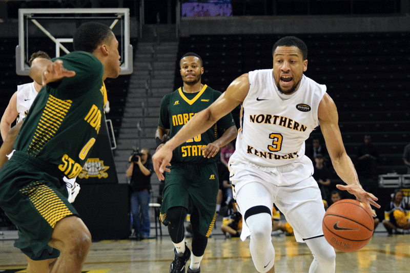 Tyler White (3) had 14 points Friday in NKU's win over Detroit.