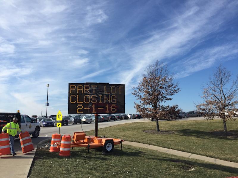 In a press release from NKU on Jan. 28, Lot Y and parts of Lots A, G, K and L will be closing Feb. 1. The closure is due to the construction of the North Connector Road.