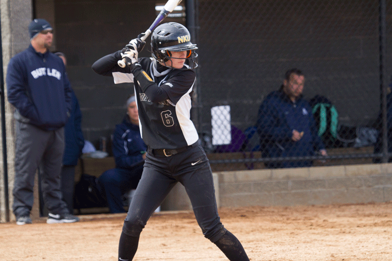Nicolette Hayes (6) and the NKU softball team opened its season over the weekend.