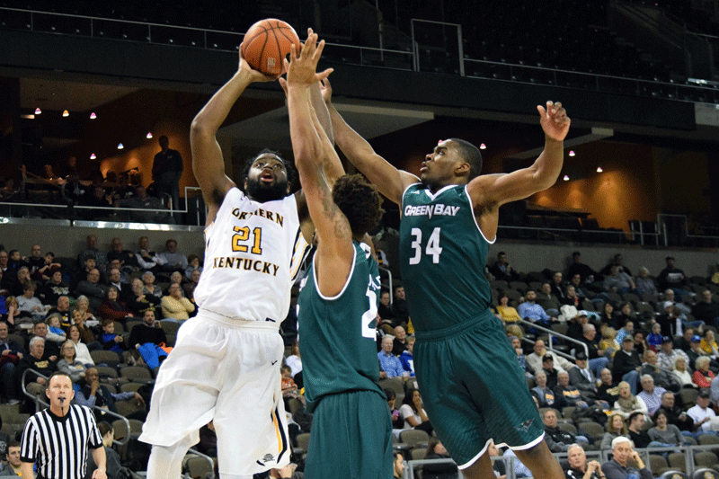 Jalen Billups (21) had 17 points in NKU's loss Thursday to Cleveland State.