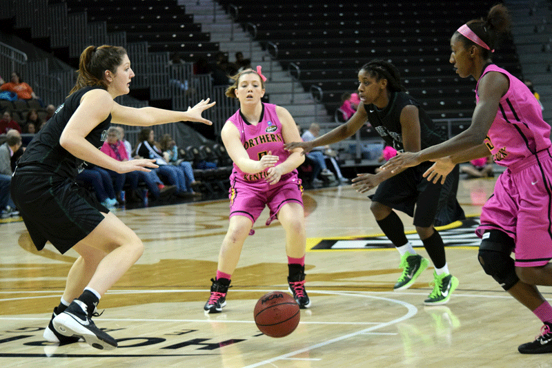 Rianna Gayheart (5) had 13 points and 7 steals Thursday in NKU's loss to Milwaukee.
